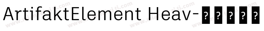 ArtifaktElement Heav字体转换